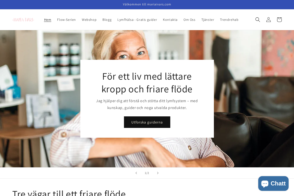 mariaivars homepage screenshot