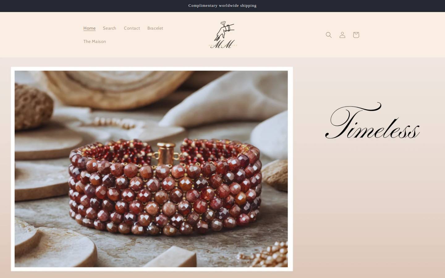 mariaminerals.com homepage screenshot
