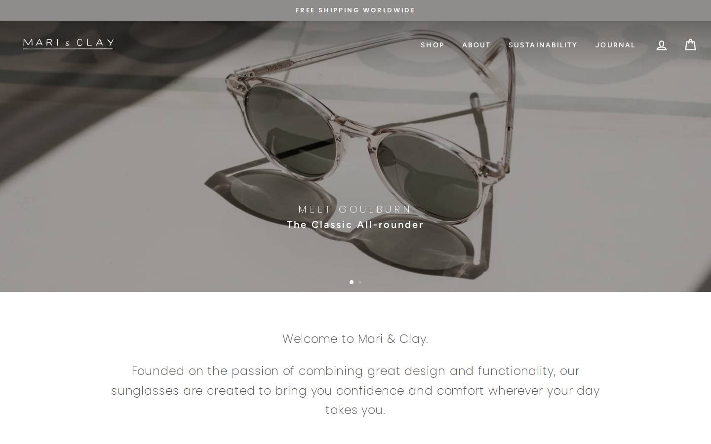mariandclay.com.au homepage screenshot