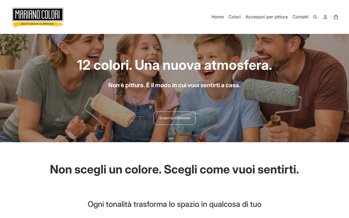 marianocolori.it homepage screenshot