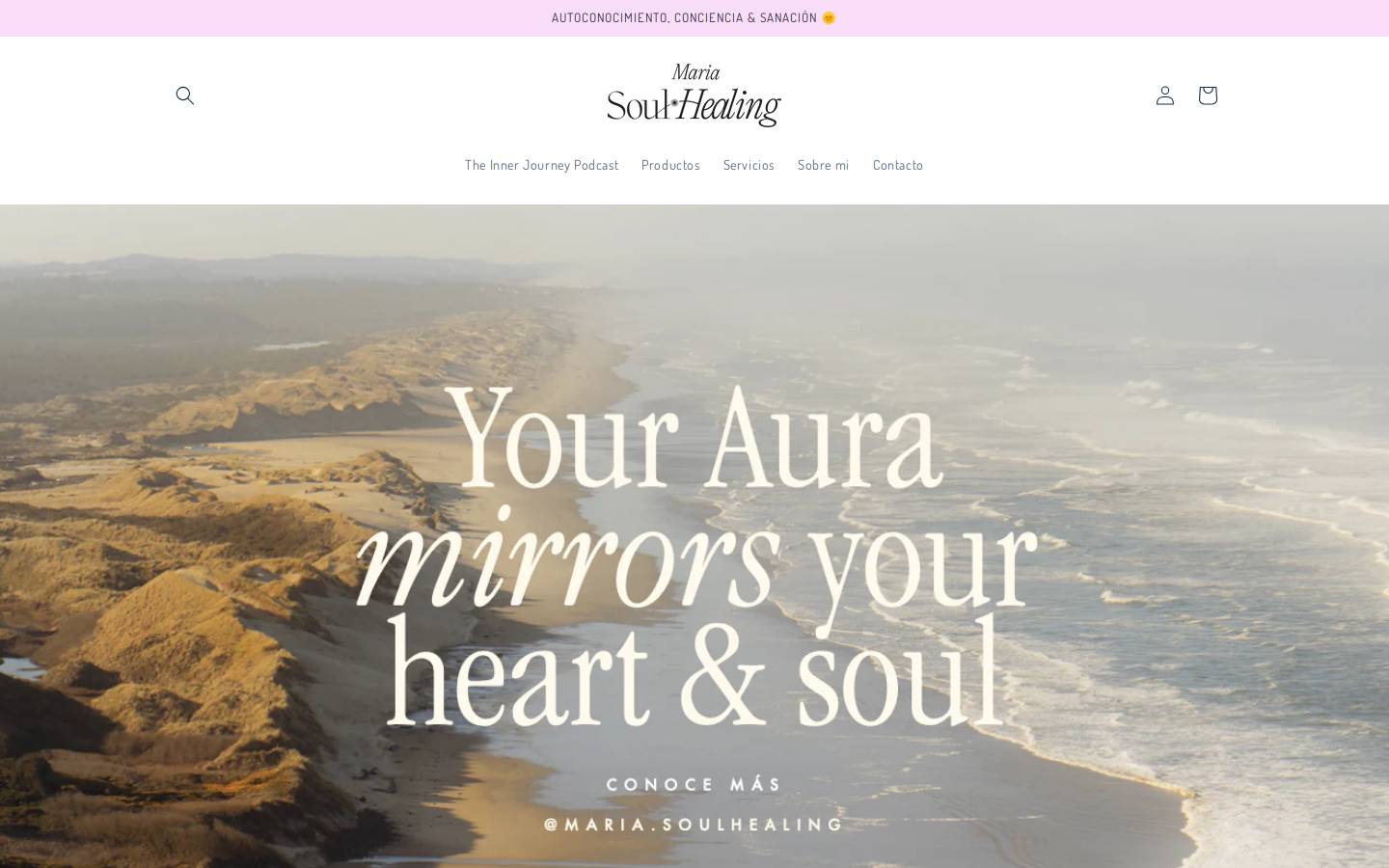 mariasoulhealing.com homepage screenshot