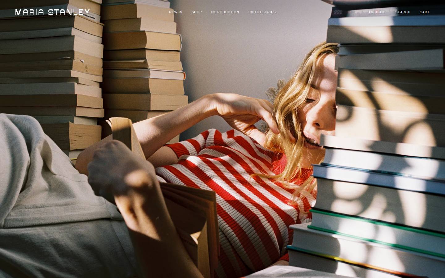 mariastanley.com homepage screenshot