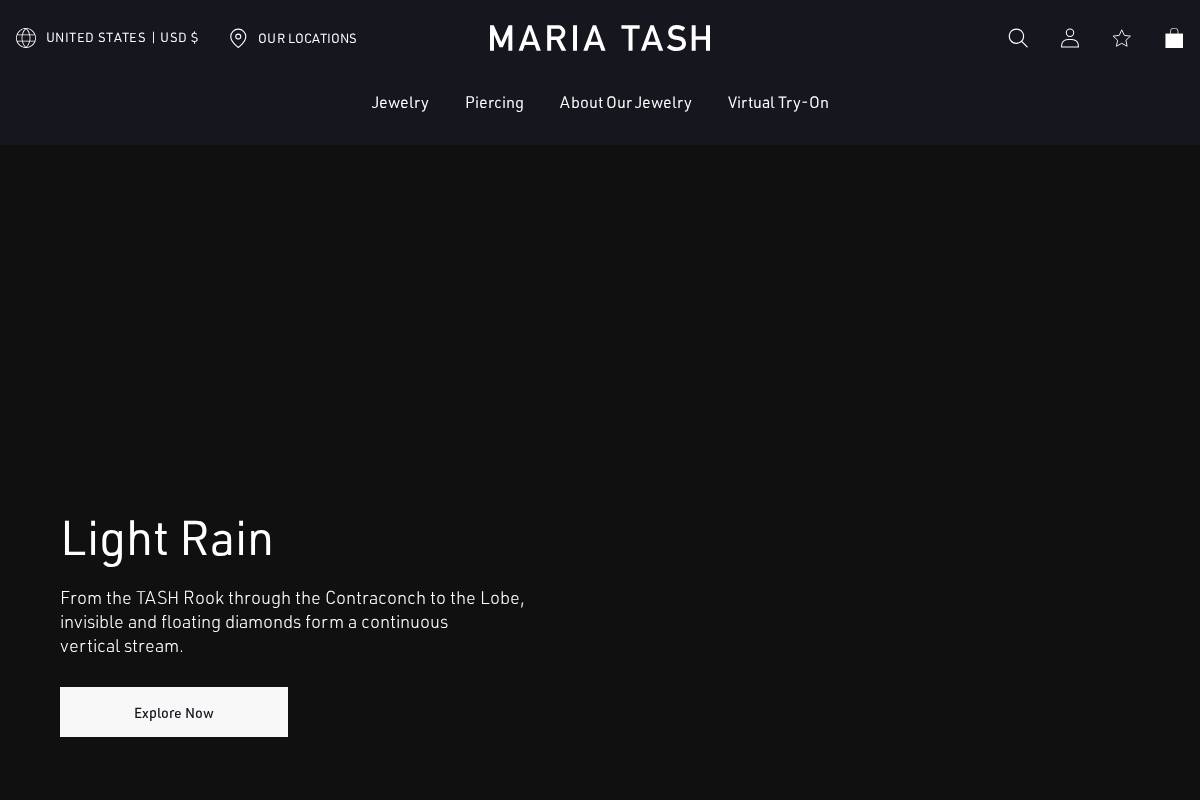 MARIA TASH homepage screenshot