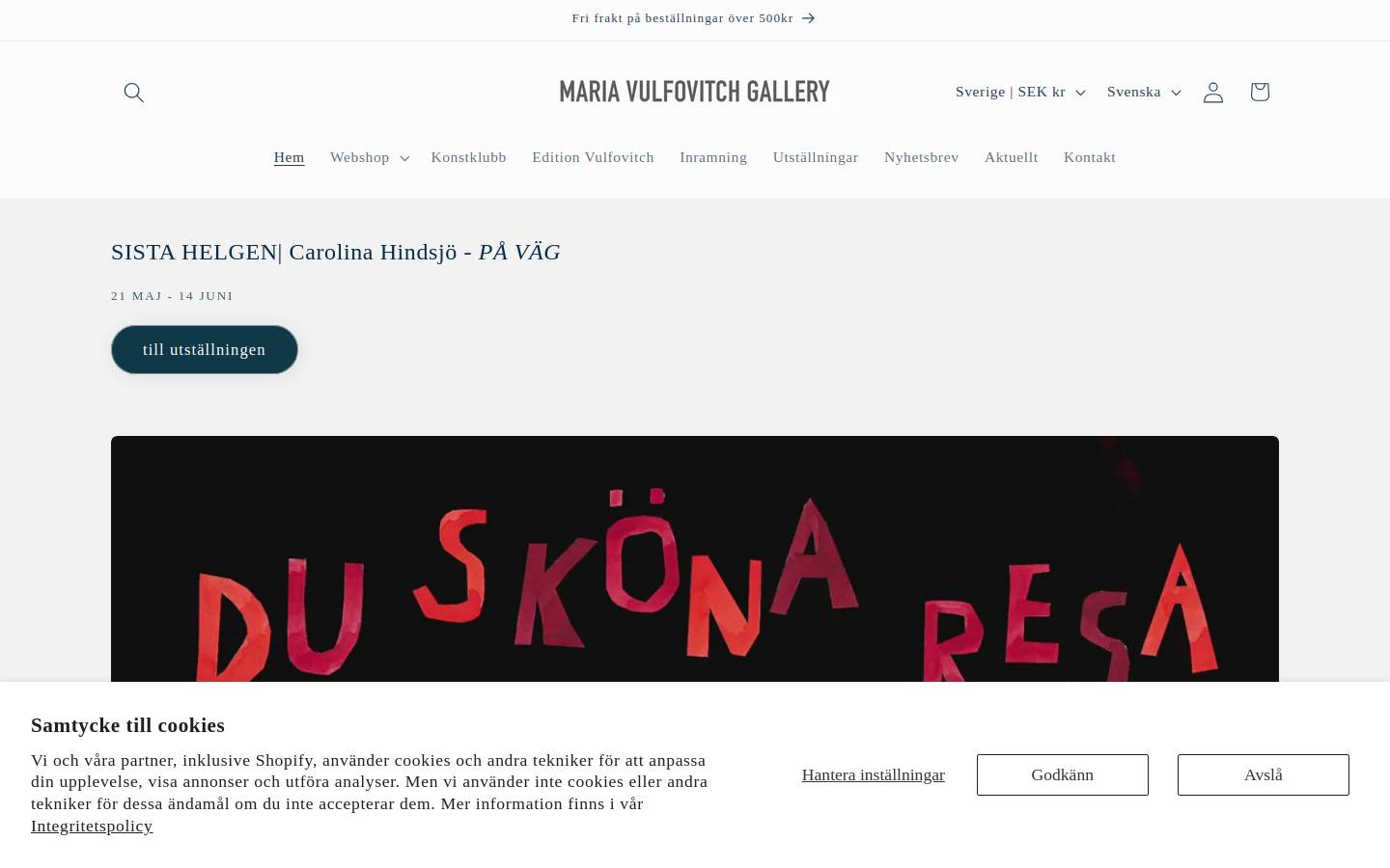mariavulfovitchgallery.com homepage screenshot