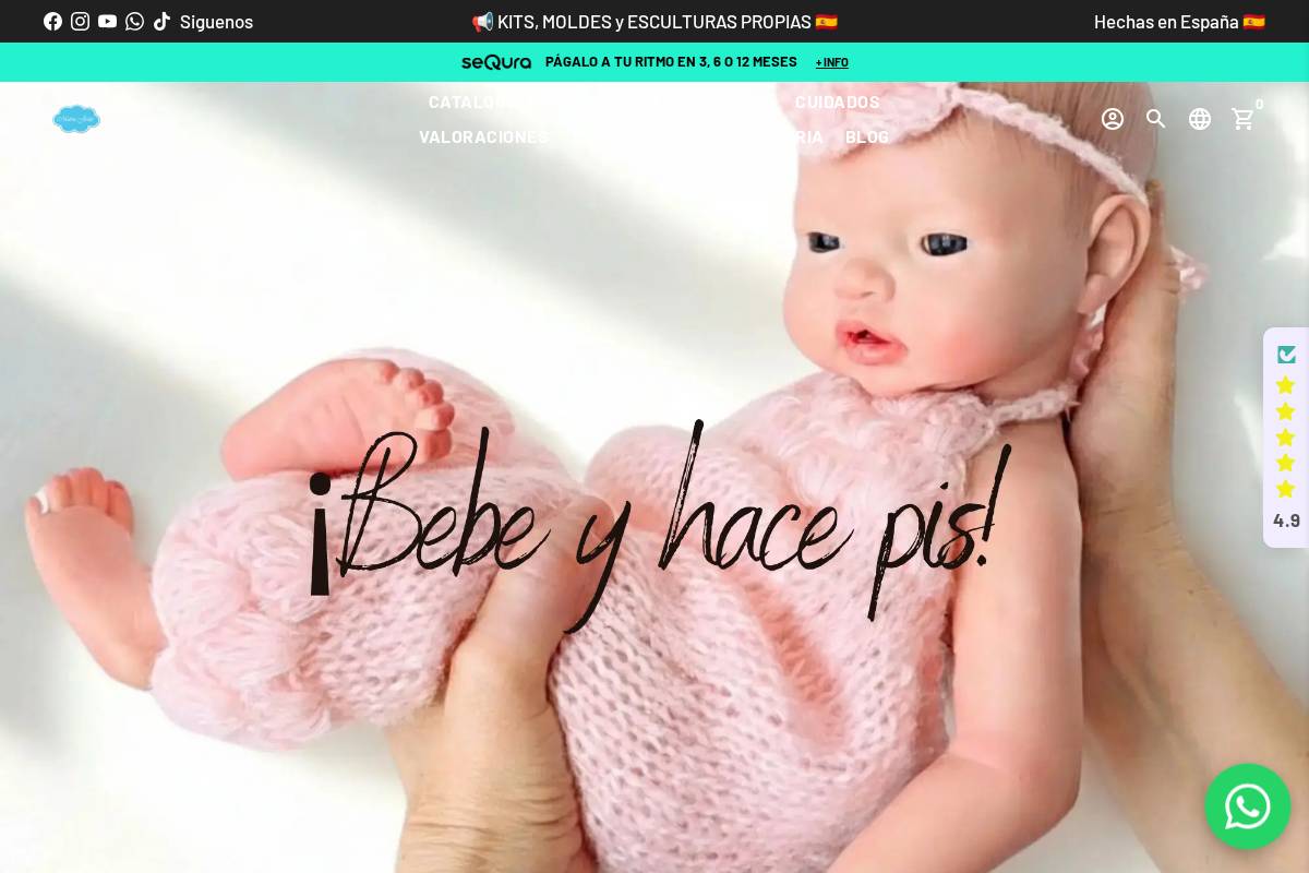 Muñecas Maria y Jesus homepage screenshot