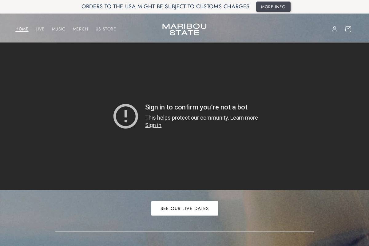 mariboustate.com homepage screenshot