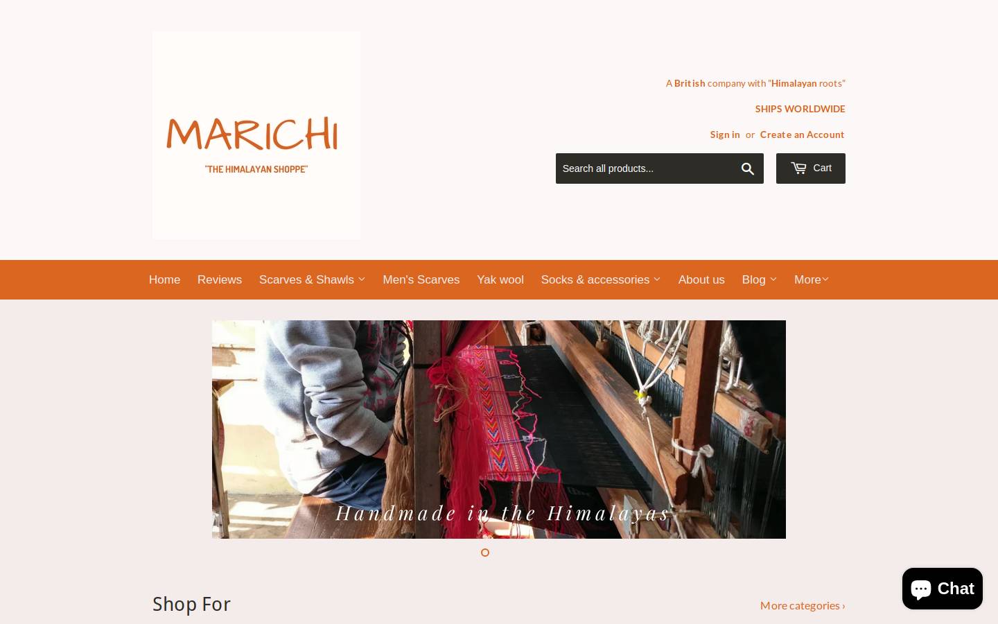 marichiworld.com homepage screenshot