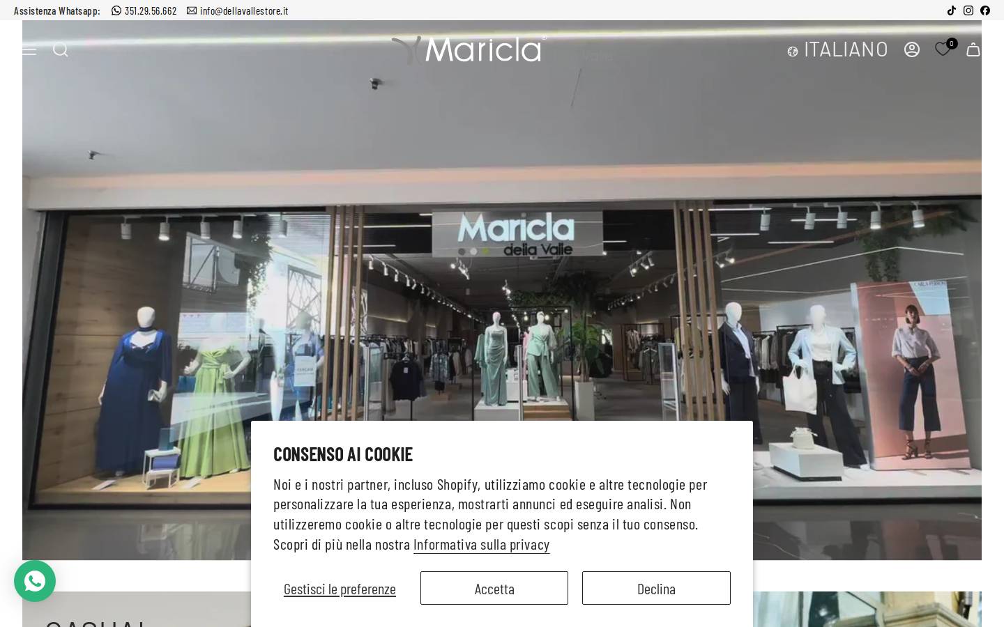 maricladellavalle.com homepage screenshot