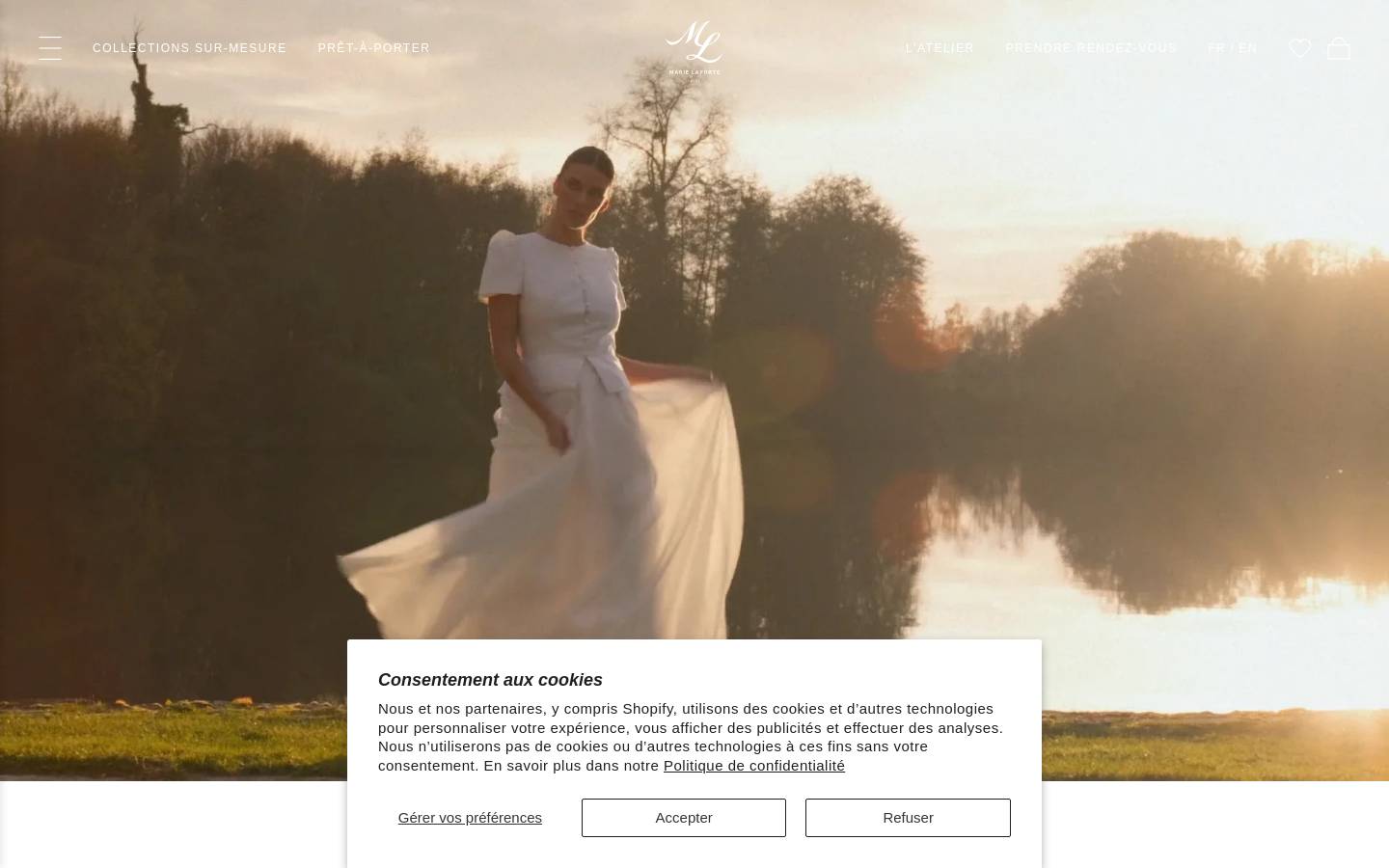 marie-laporte.com homepage screenshot