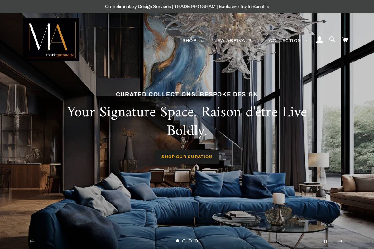 marieantonette.shop homepage screenshot