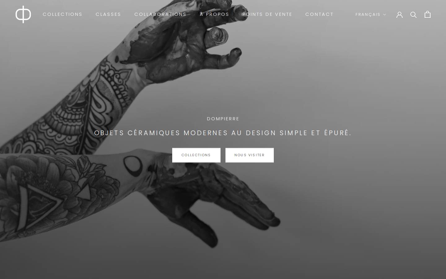 marieevedompierre.com homepage screenshot
