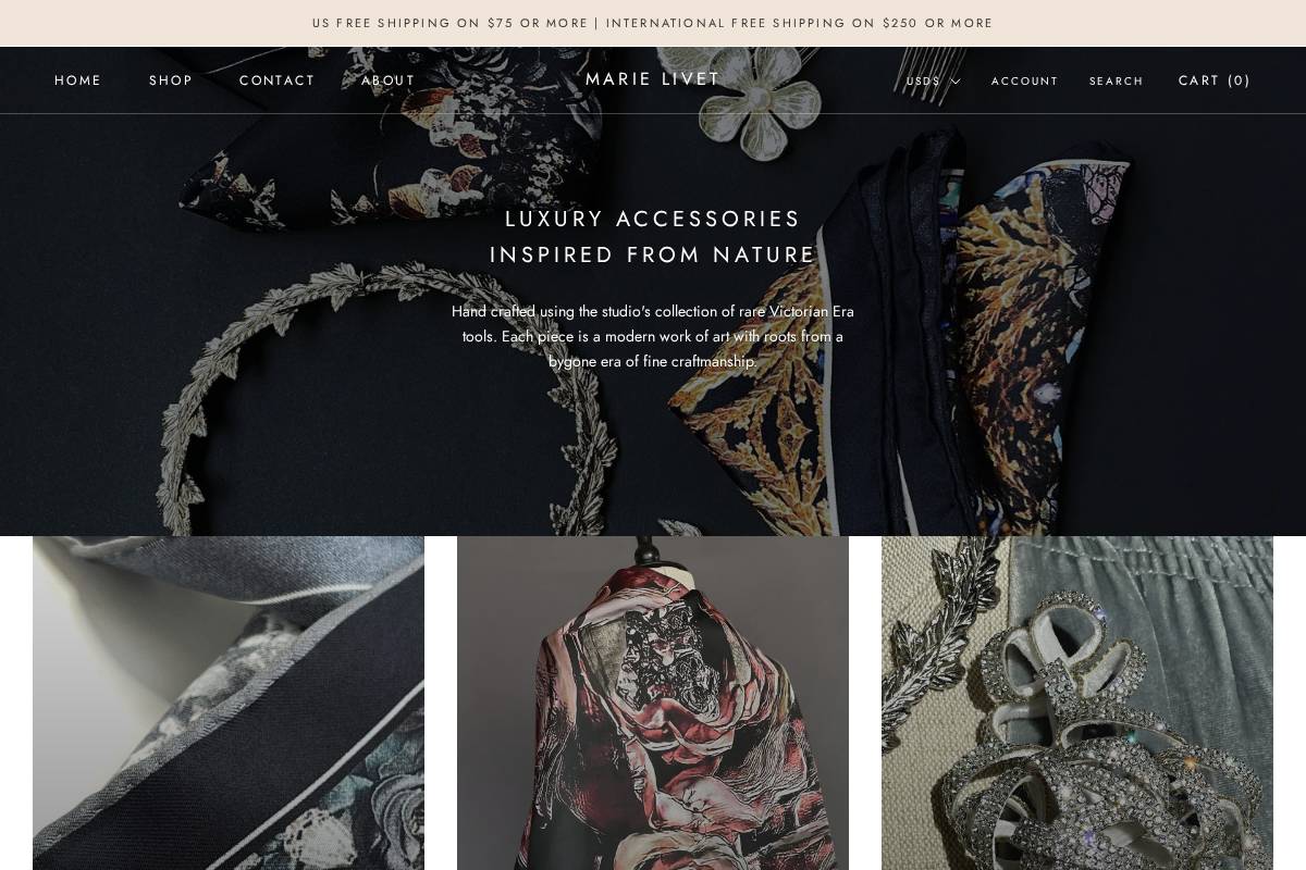 marielivet.com homepage screenshot