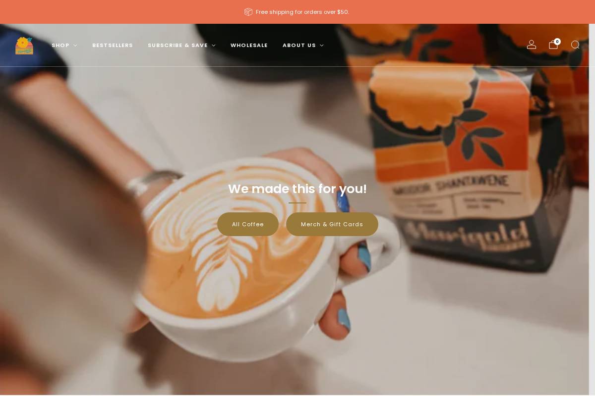 marigoldcoffee.com homepage screenshot