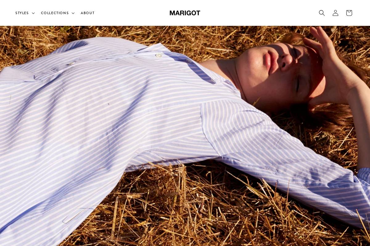 marigotcollection.com homepage screenshot