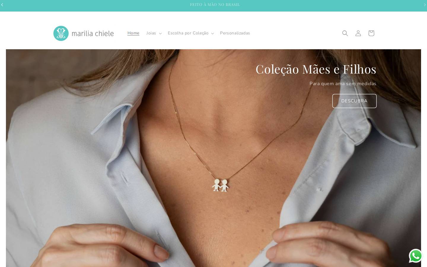 mariliachielejoias.com.br homepage screenshot