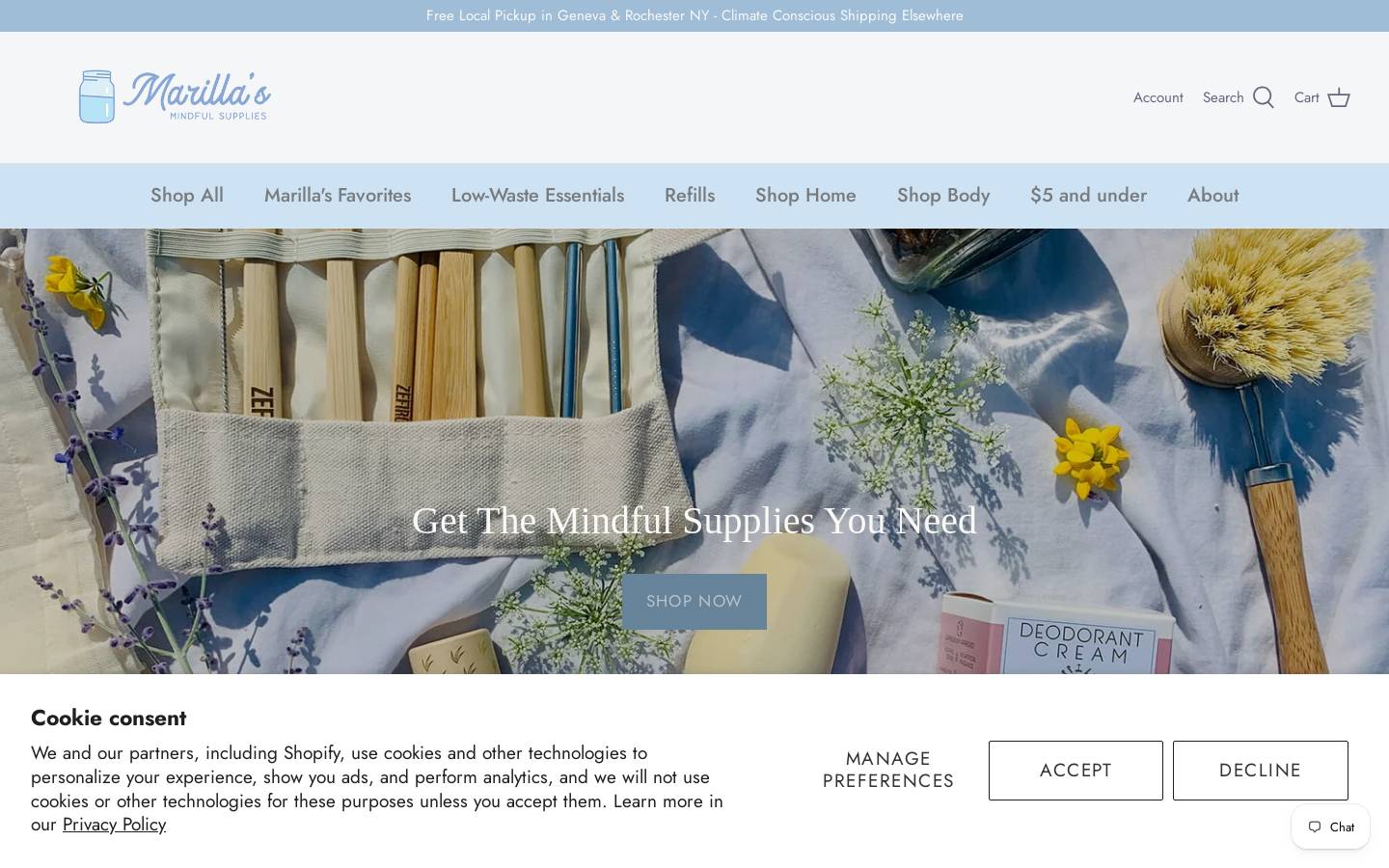 marillas.com homepage screenshot