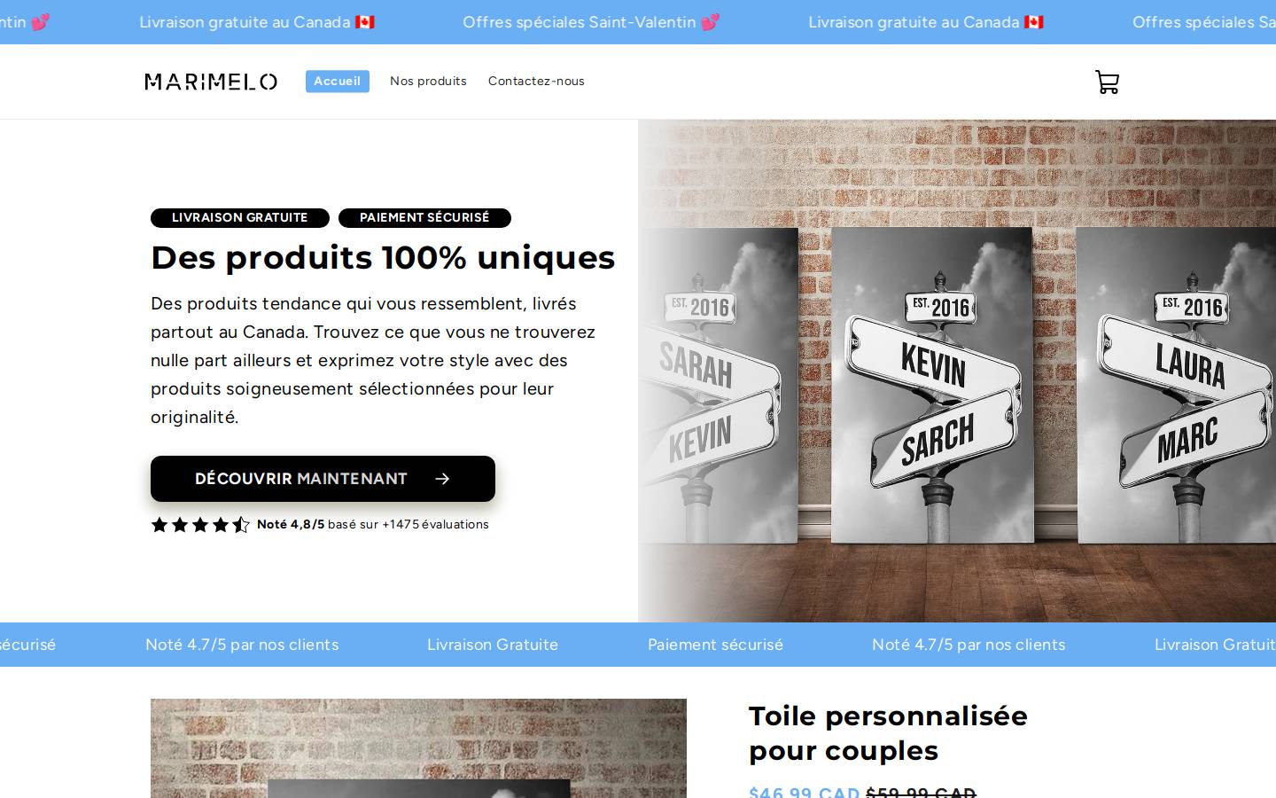 marimelo.com homepage screenshot