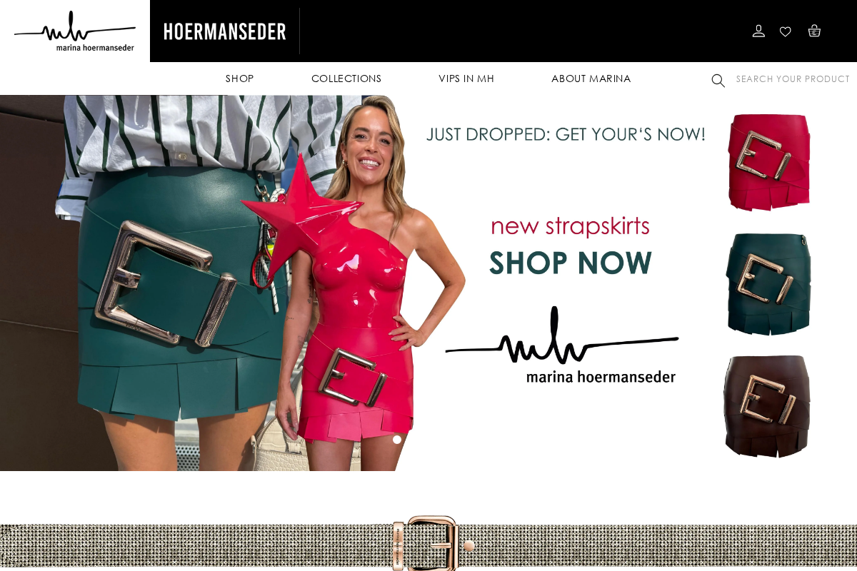 Marina Hoermanseder homepage screenshot