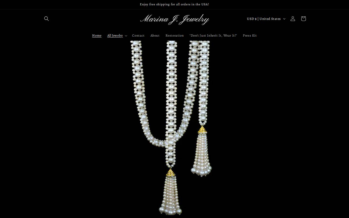 marinaj.com homepage screenshot