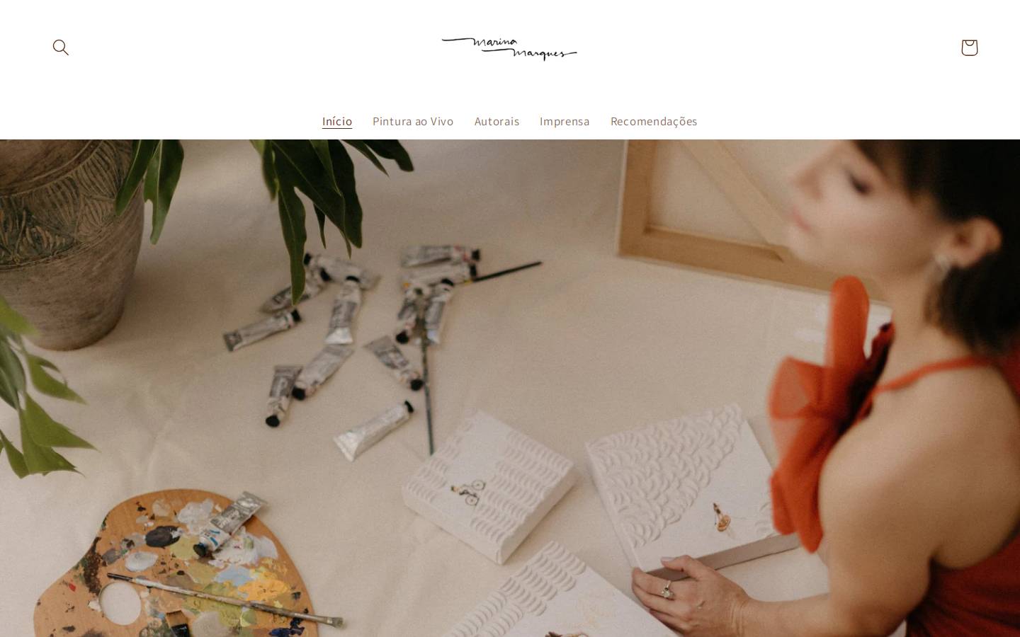 marinamarques.art homepage screenshot