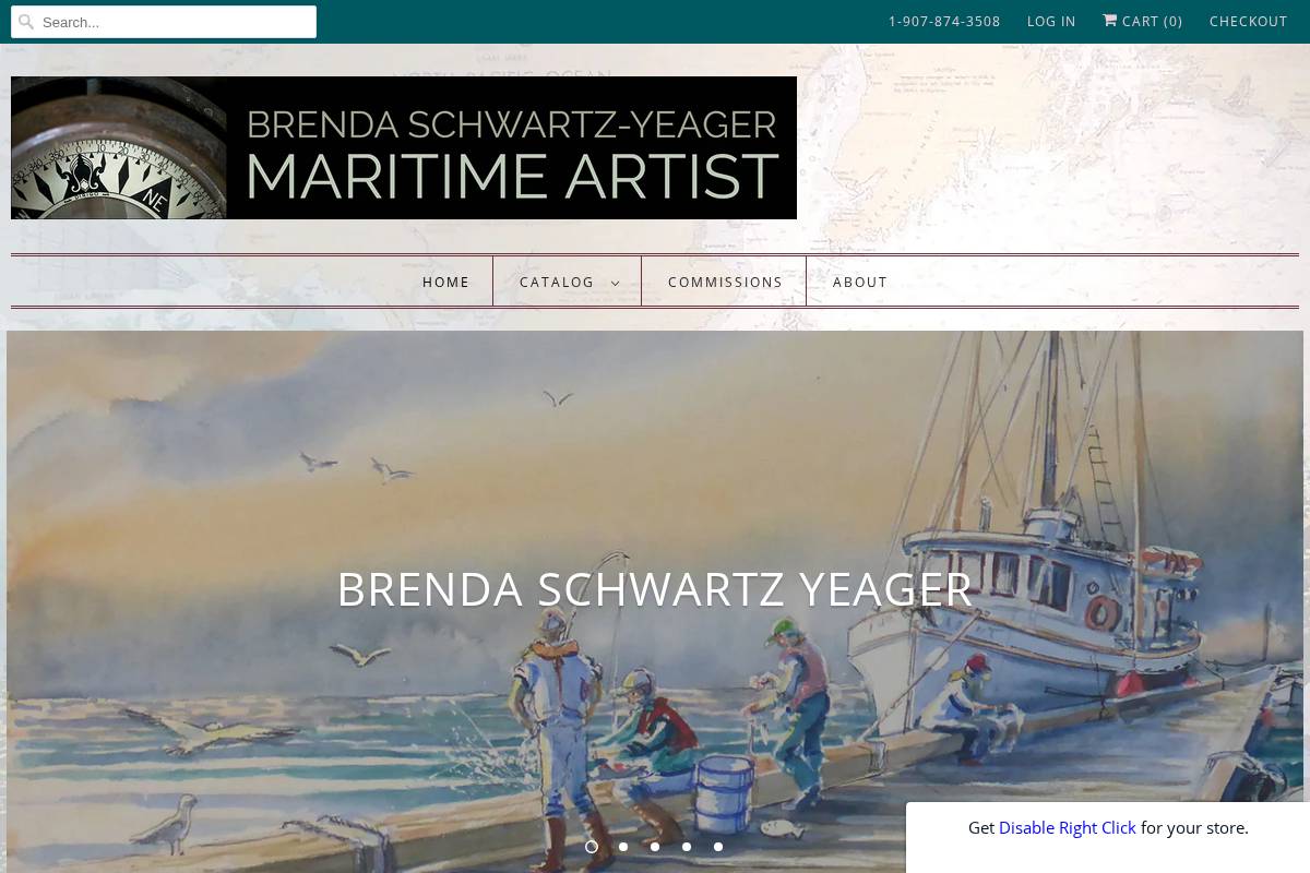 marineartist.com homepage screenshot