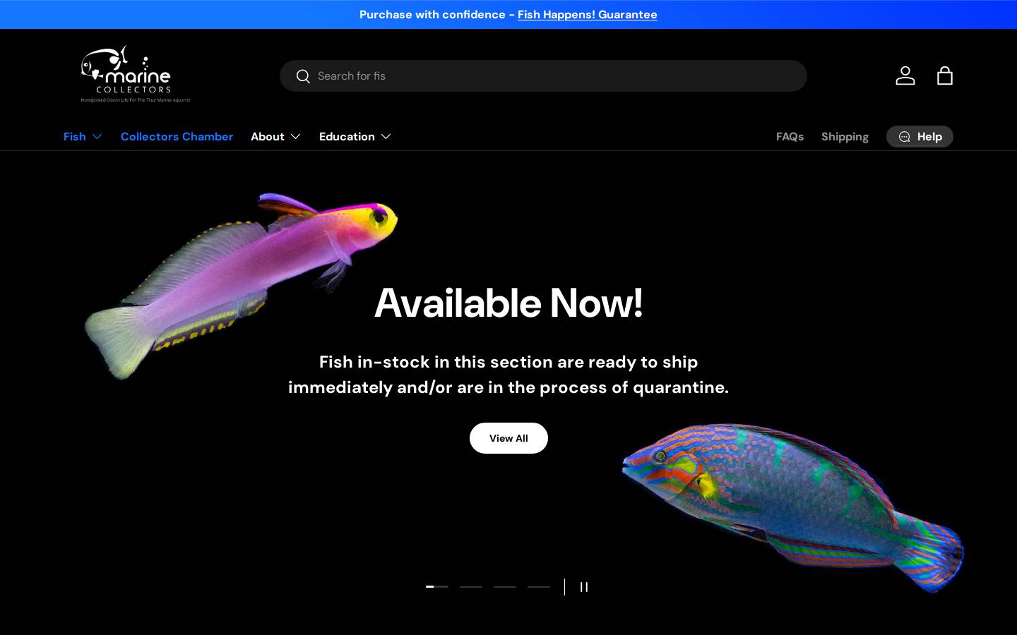 marinecollectors.com homepage screenshot