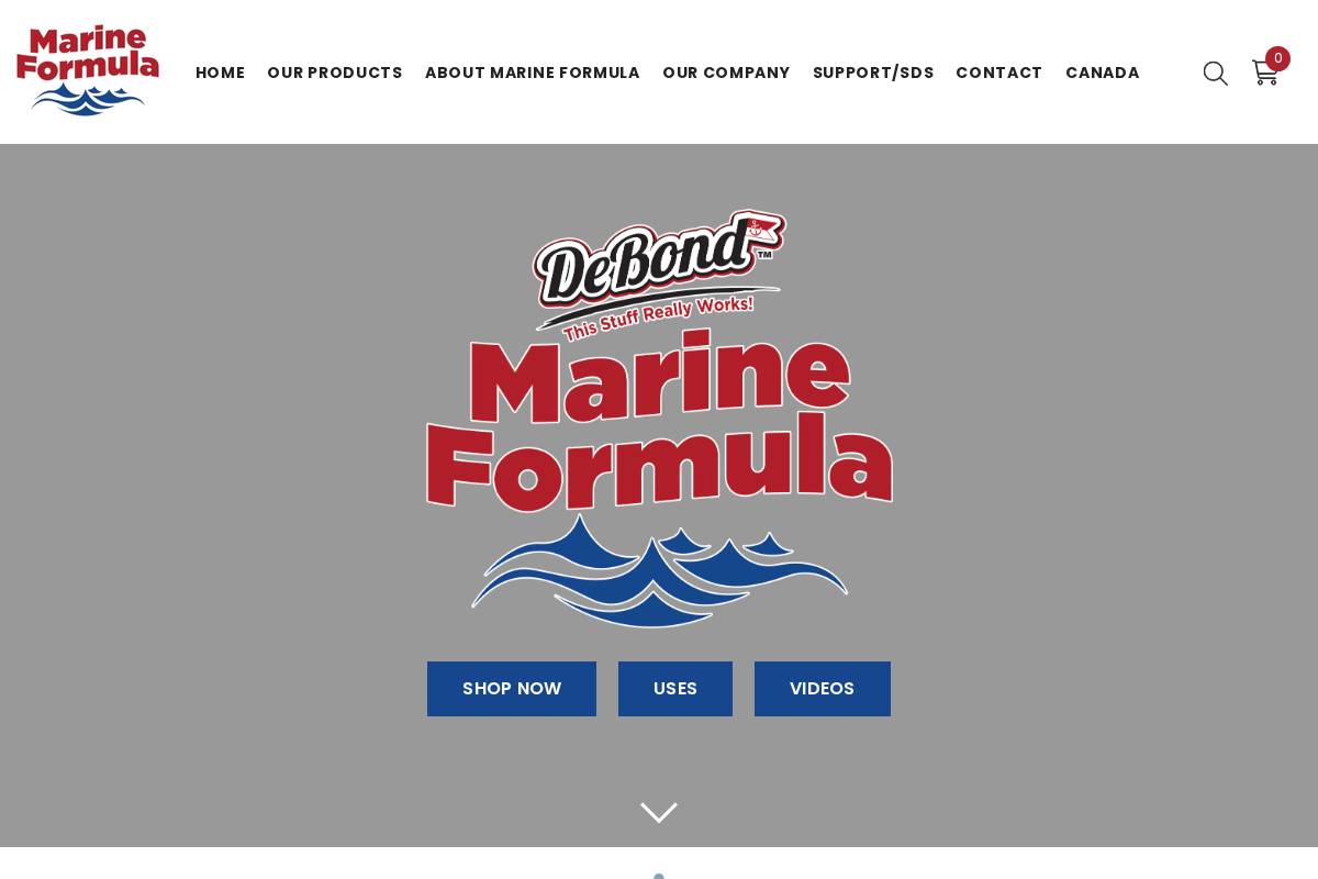 marineformula.com homepage screenshot