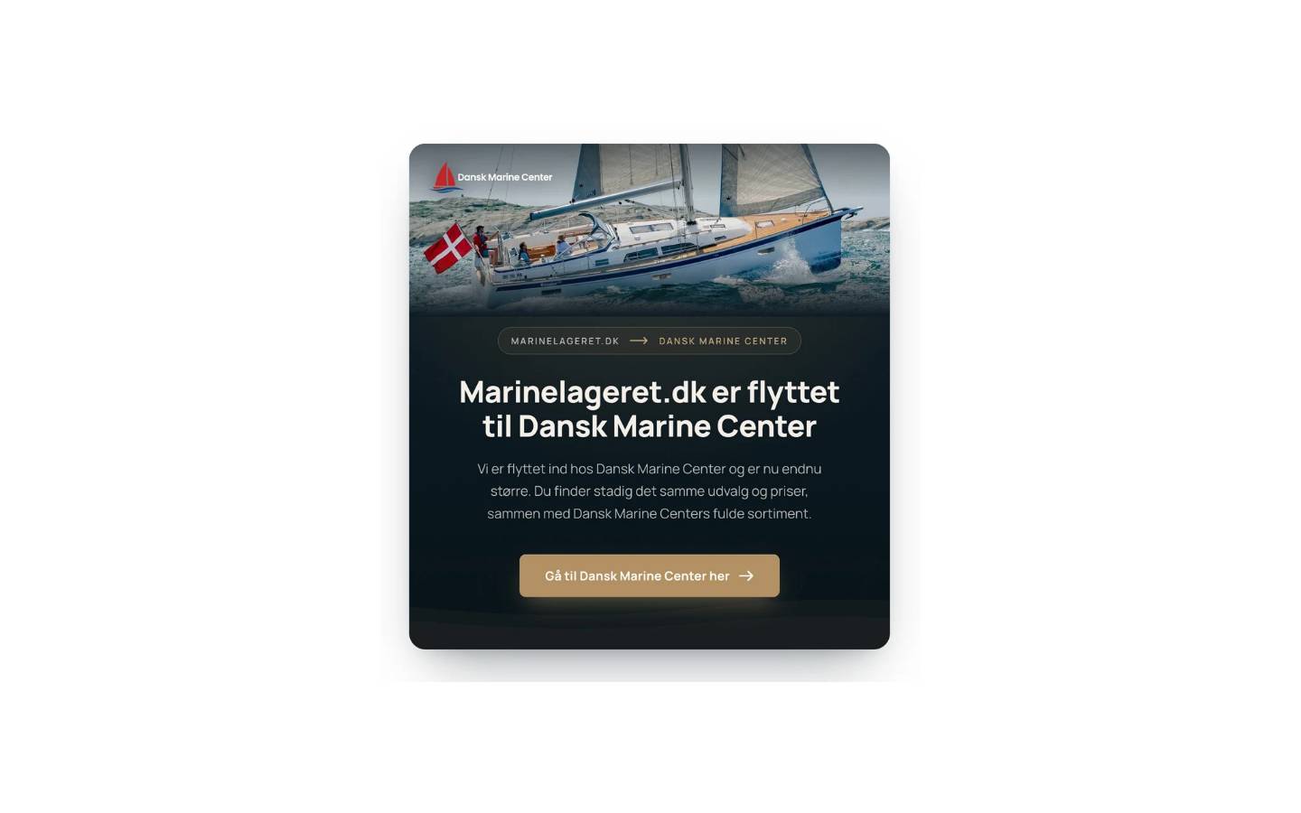 Marinelageret homepage screenshot