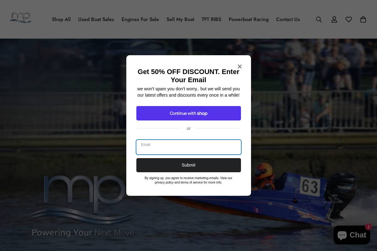 marinepoweruk.com homepage screenshot
