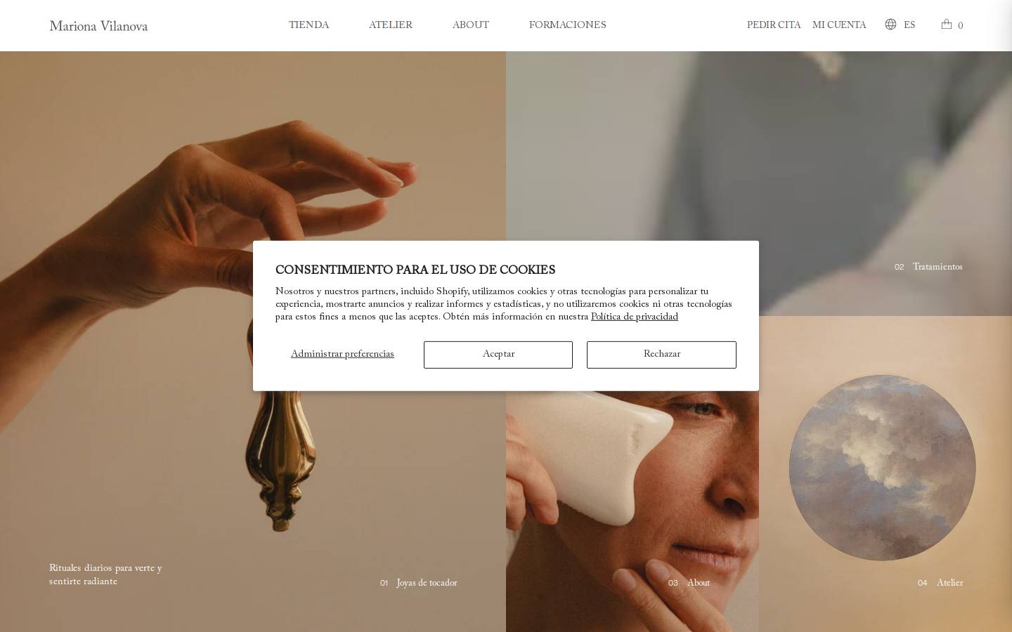 Mariona Vilanova homepage screenshot