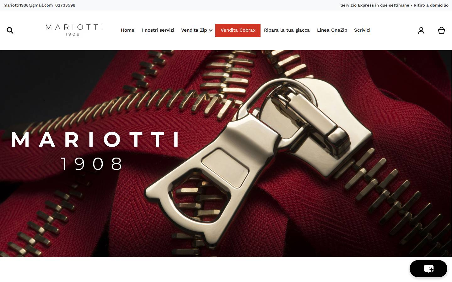 mariotti1908.it homepage screenshot