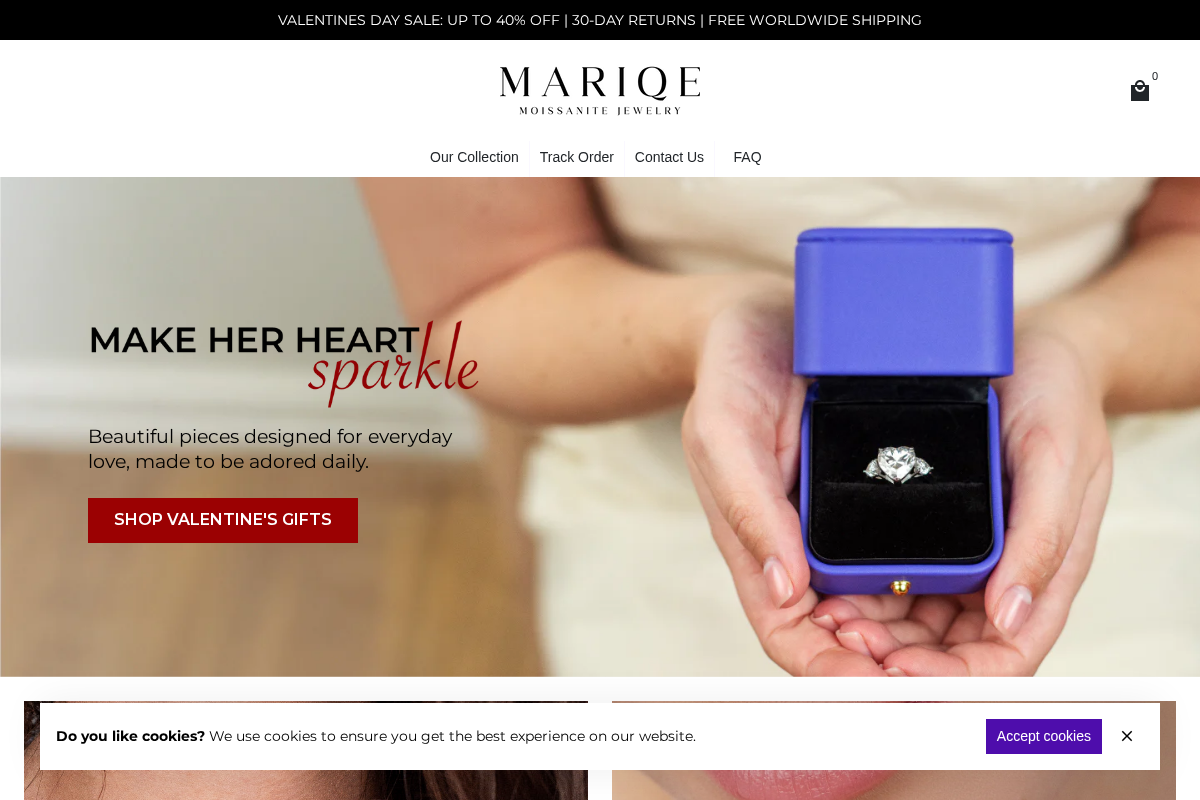 Mariqe homepage screenshot