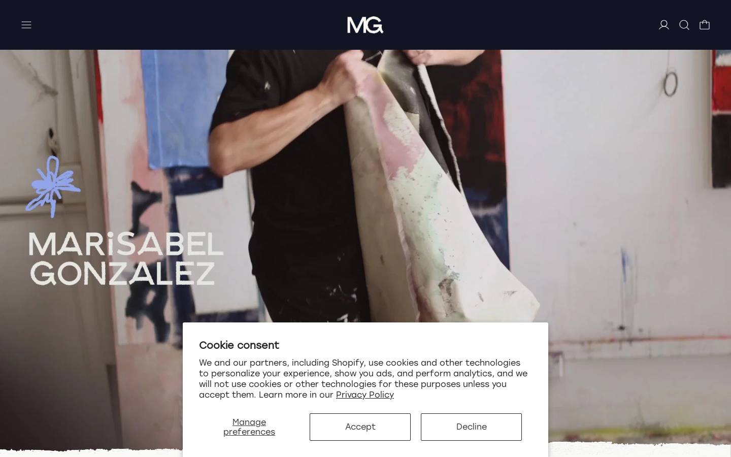 marisabelgonzalez.com homepage screenshot