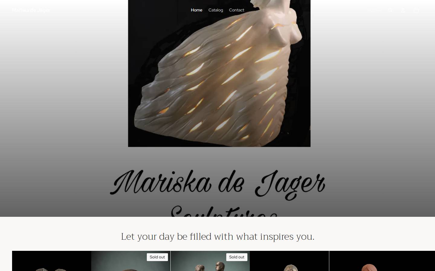 mariskadejager.com homepage screenshot