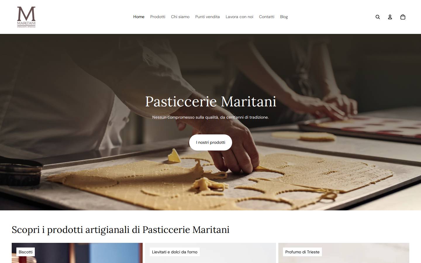maritani.it homepage screenshot