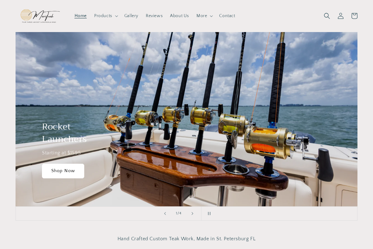 MariTeak homepage screenshot