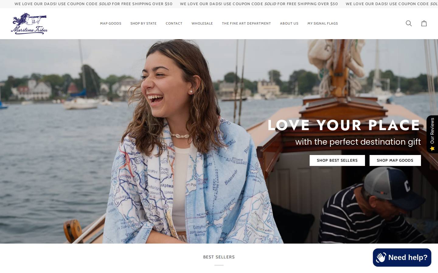 maritimetribesusa.com homepage screenshot