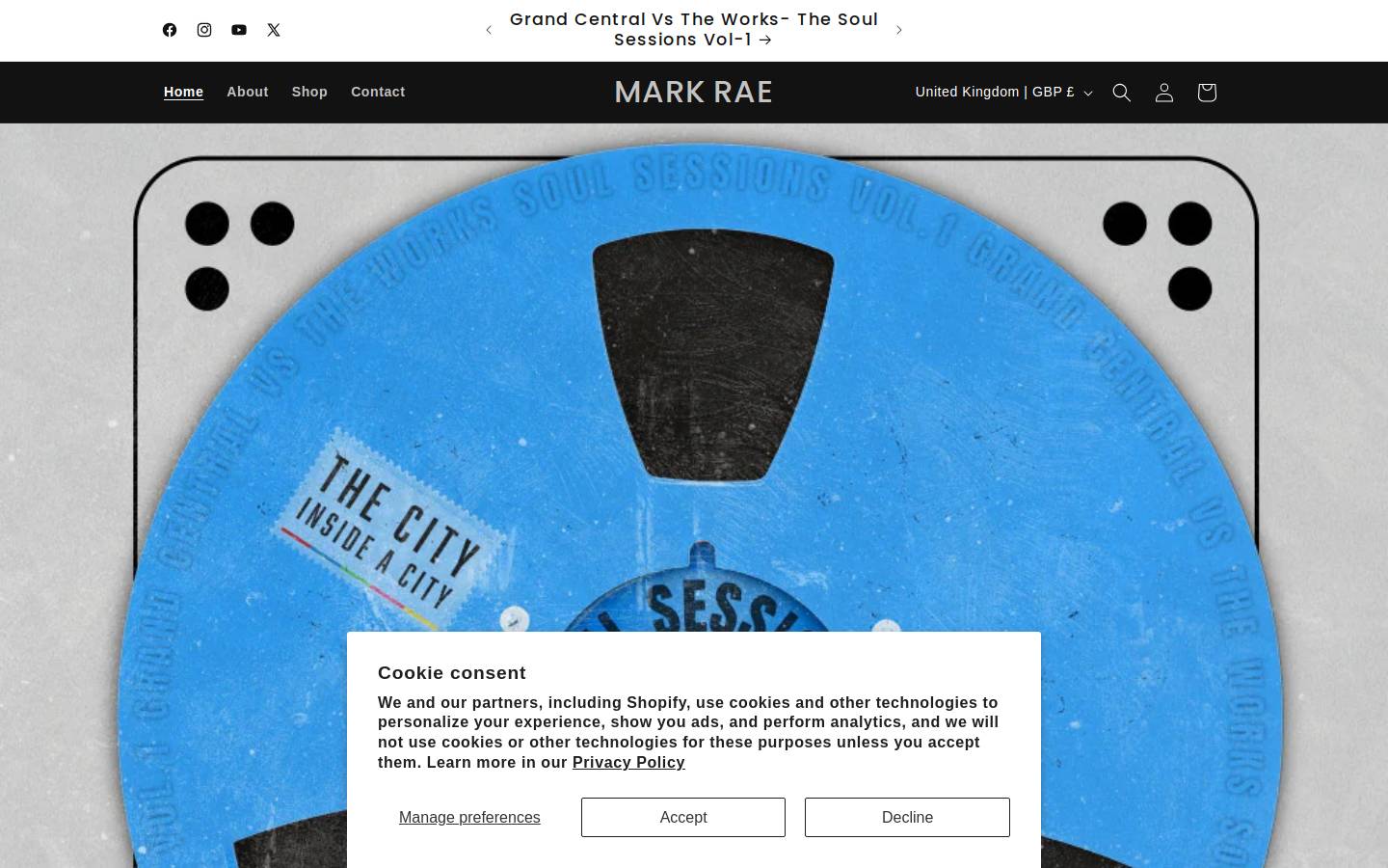 mark-rae.com homepage screenshot