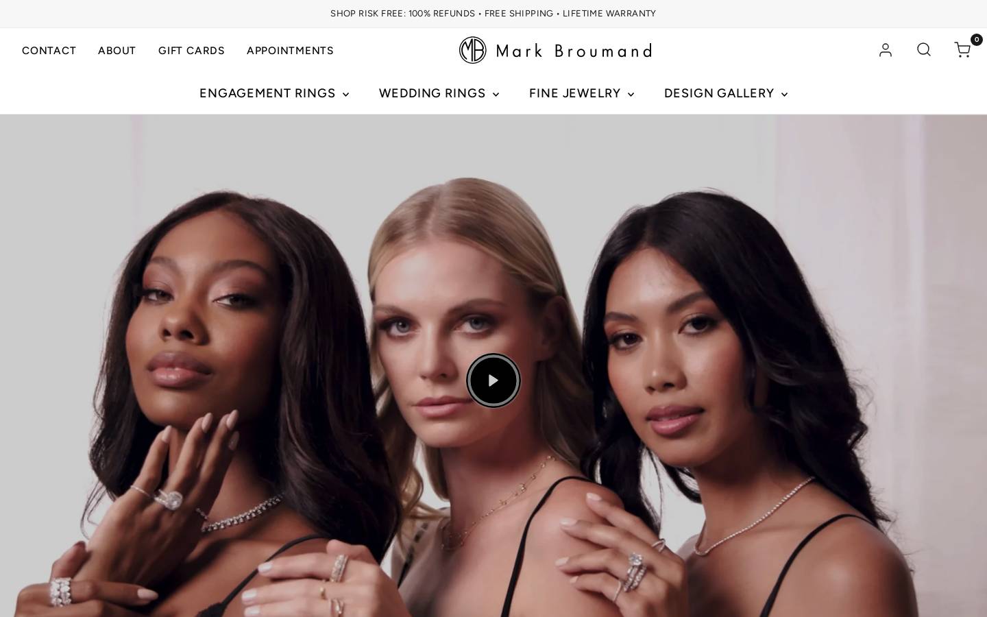 Mark Broumand homepage screenshot