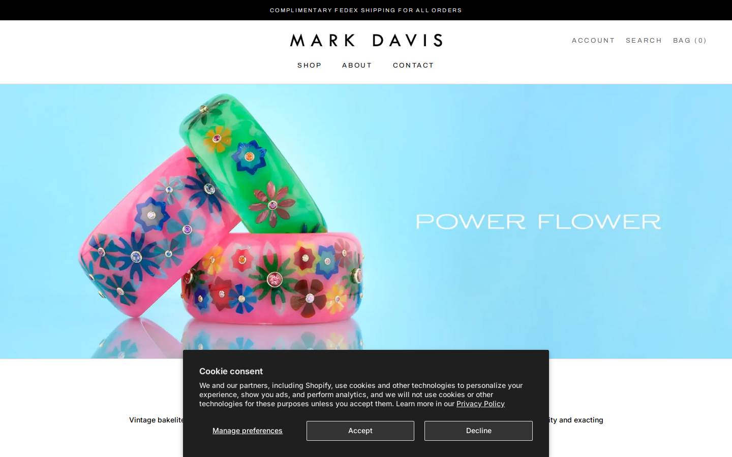 markdavis.com homepage screenshot