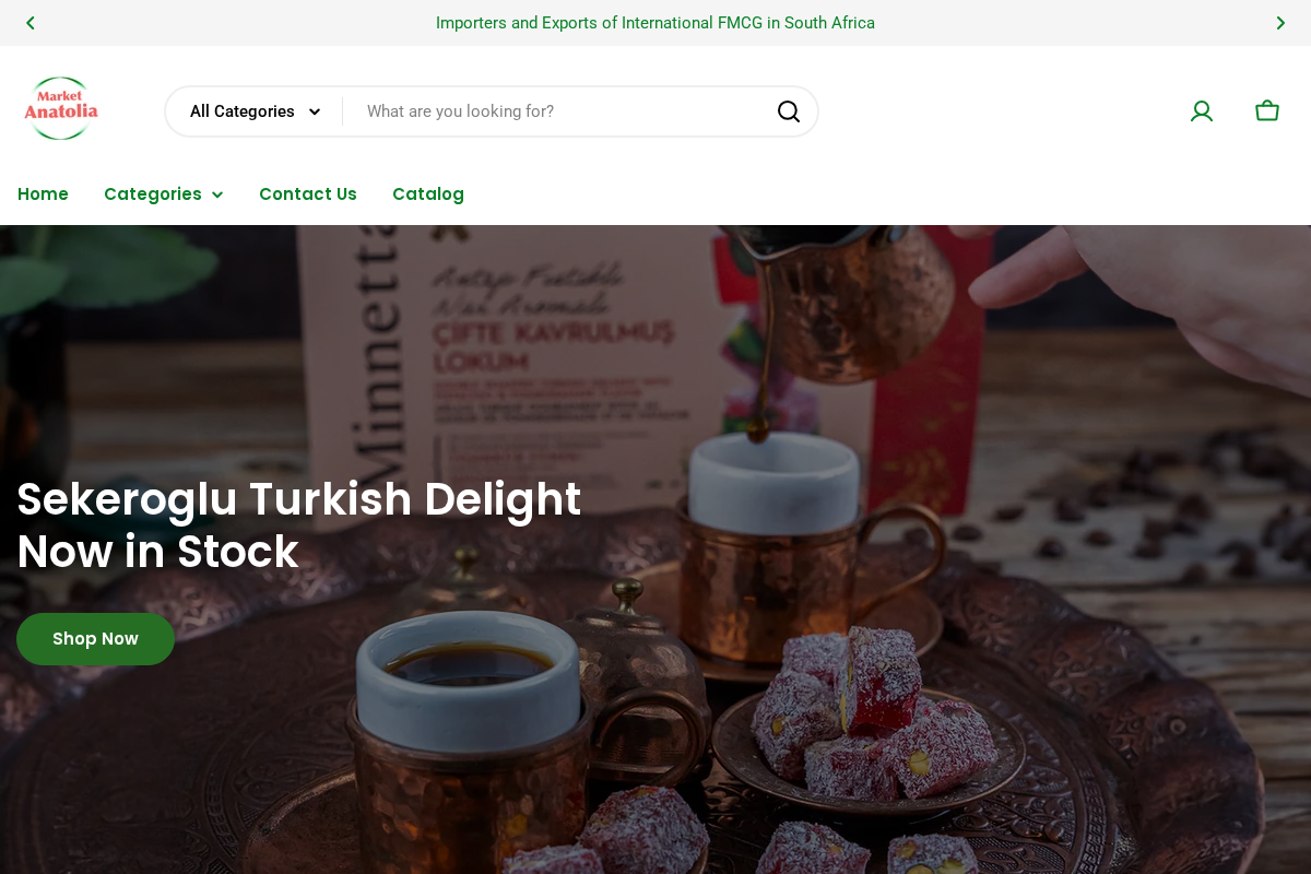 Market Anatolia homepage screenshot