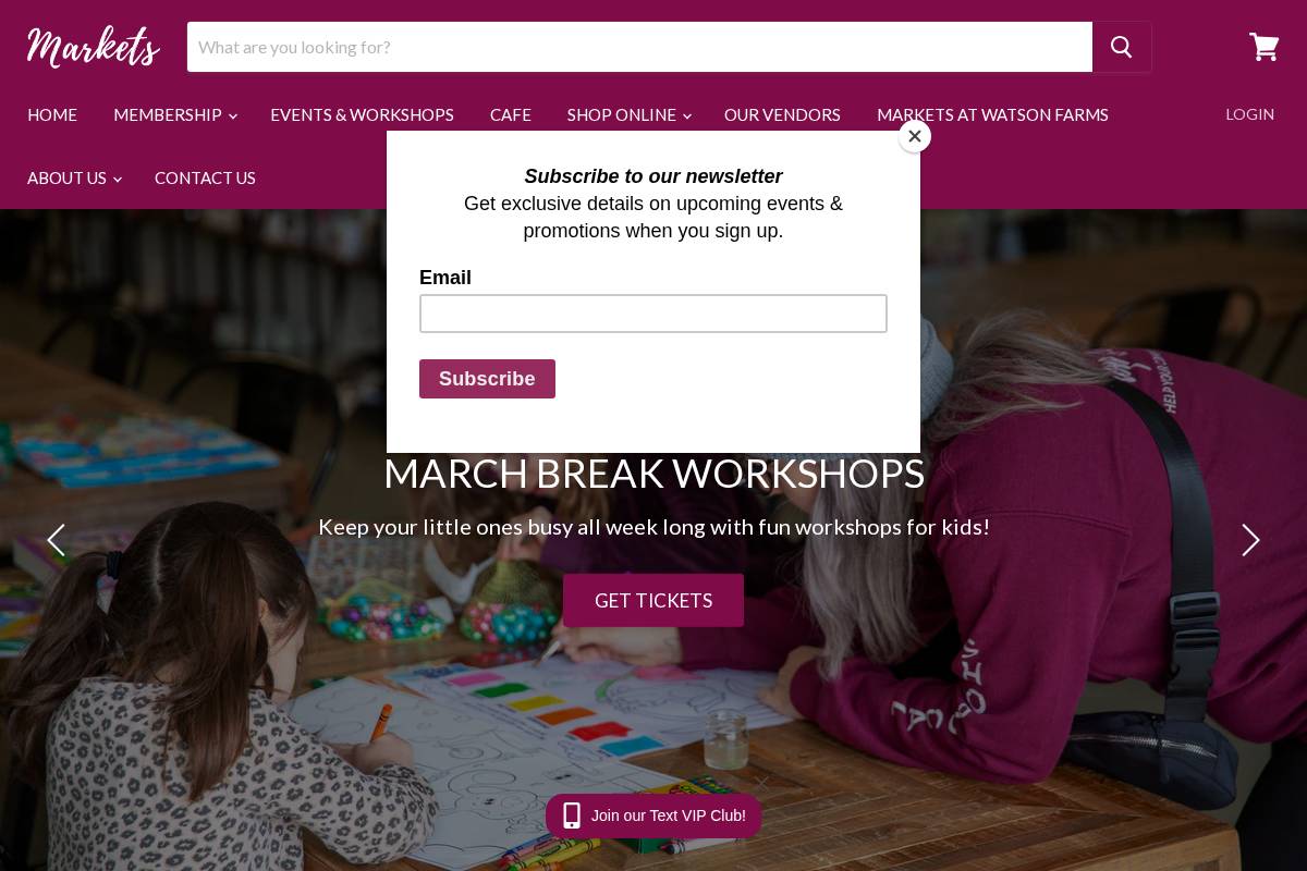 marketsontario.ca homepage screenshot