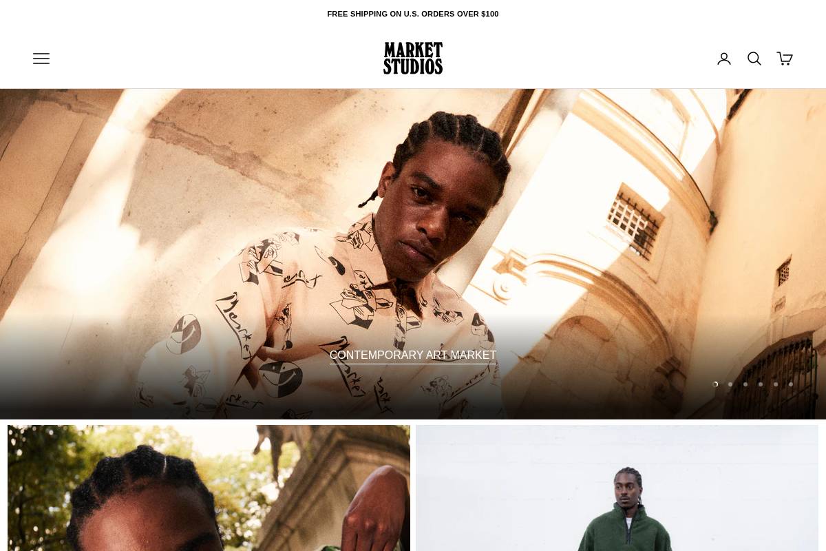 Marketstudios homepage screenshot