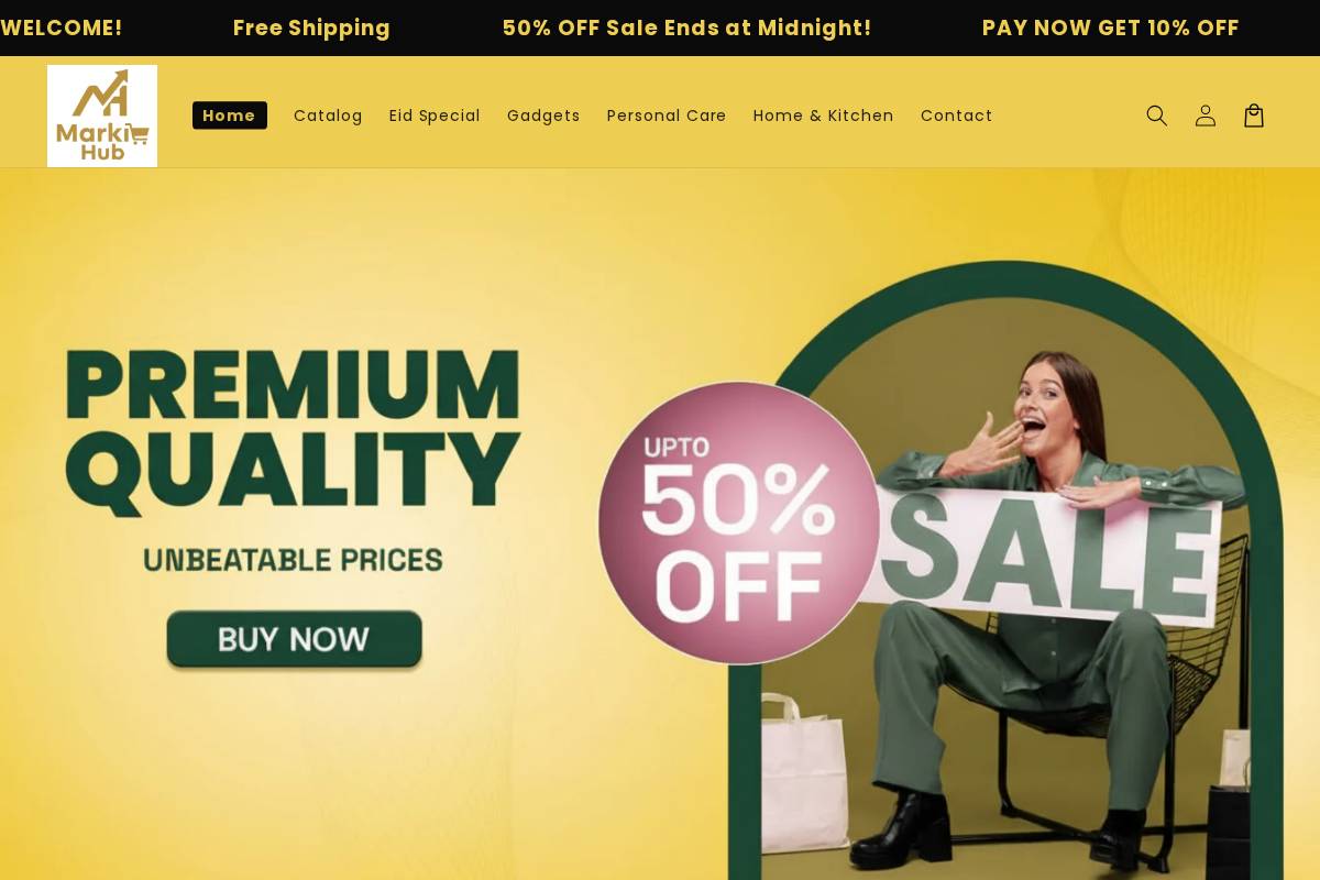 markithub.store homepage screenshot