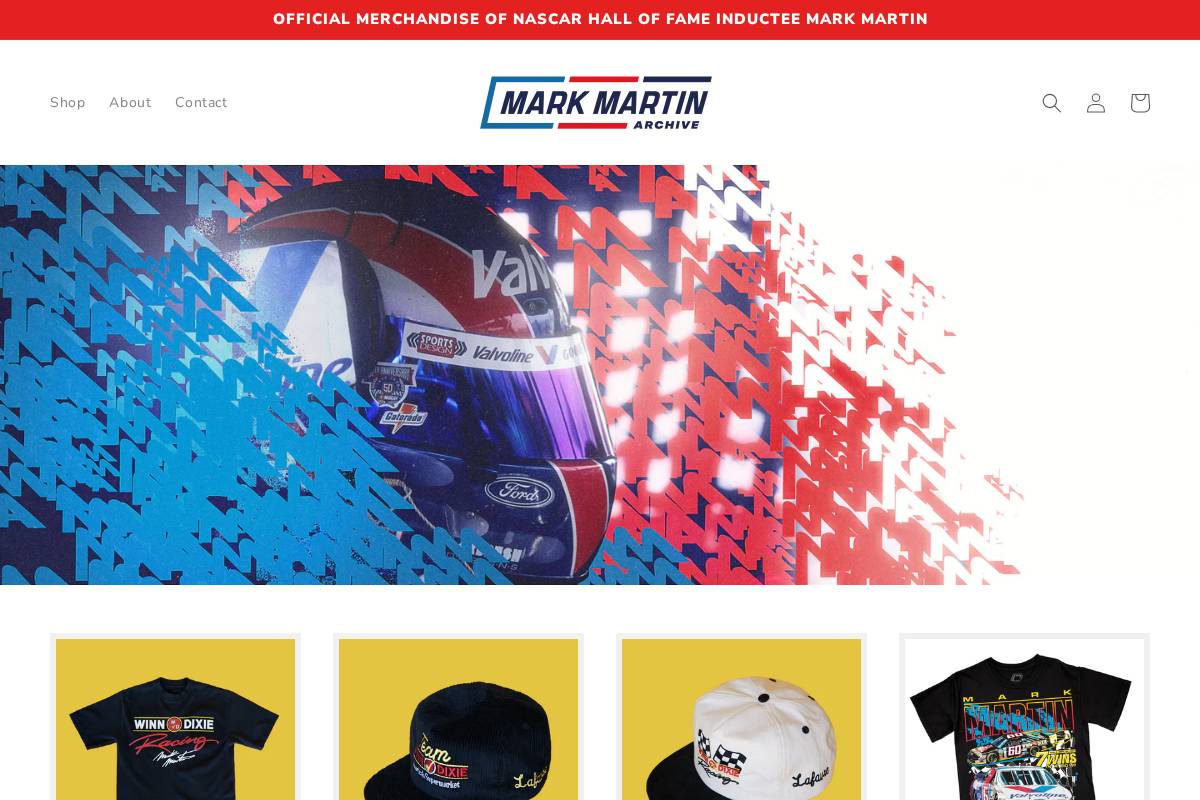 markmartinarchive.com homepage screenshot