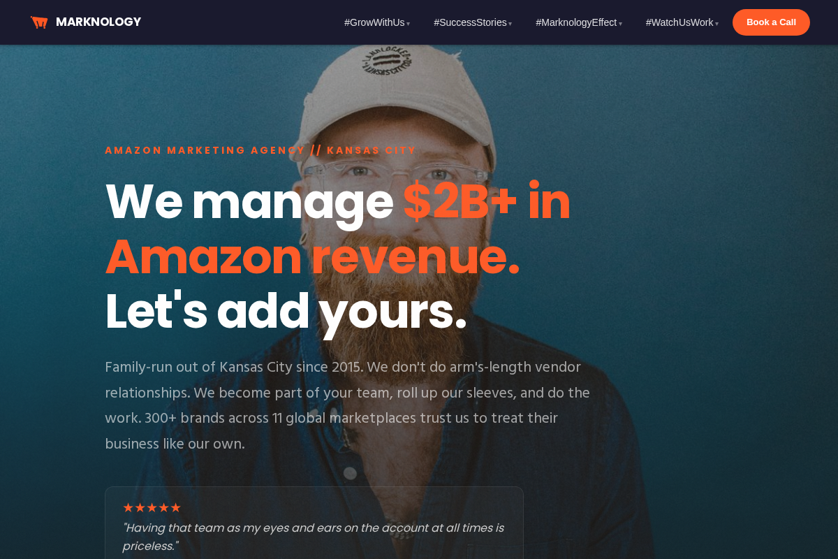 marknology.com homepage screenshot