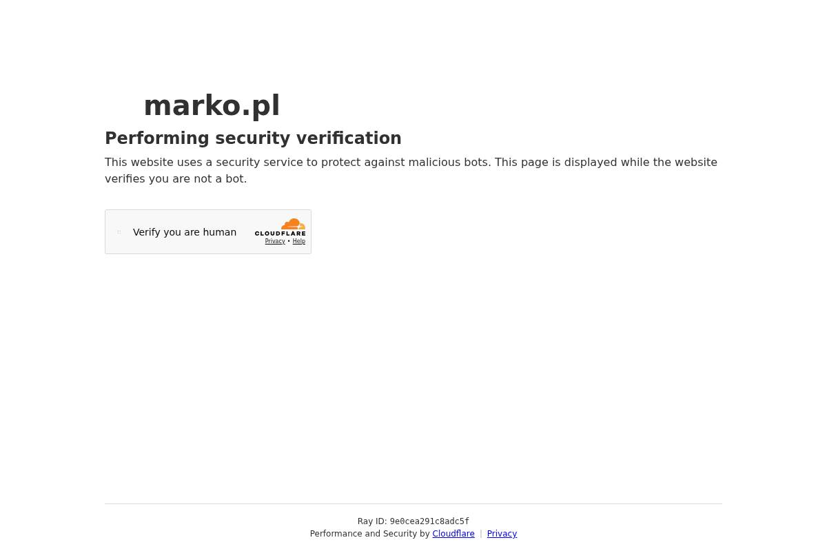 Marko homepage screenshot