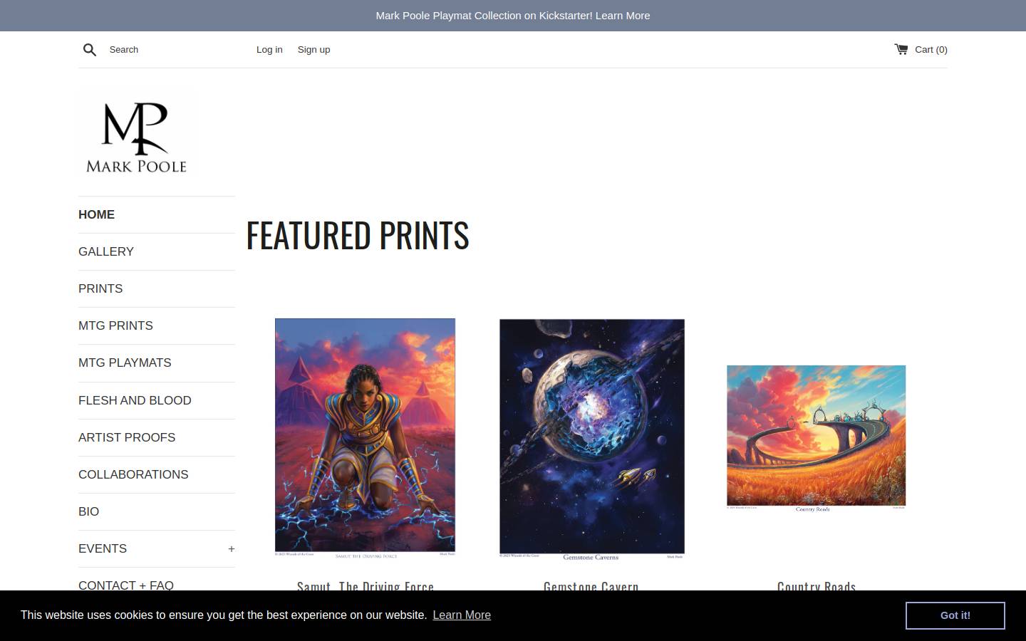 markpoole.net homepage screenshot