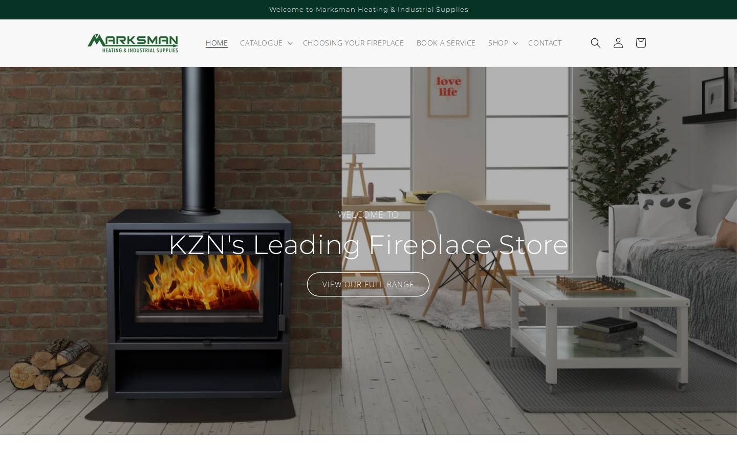marksman.co.za homepage screenshot