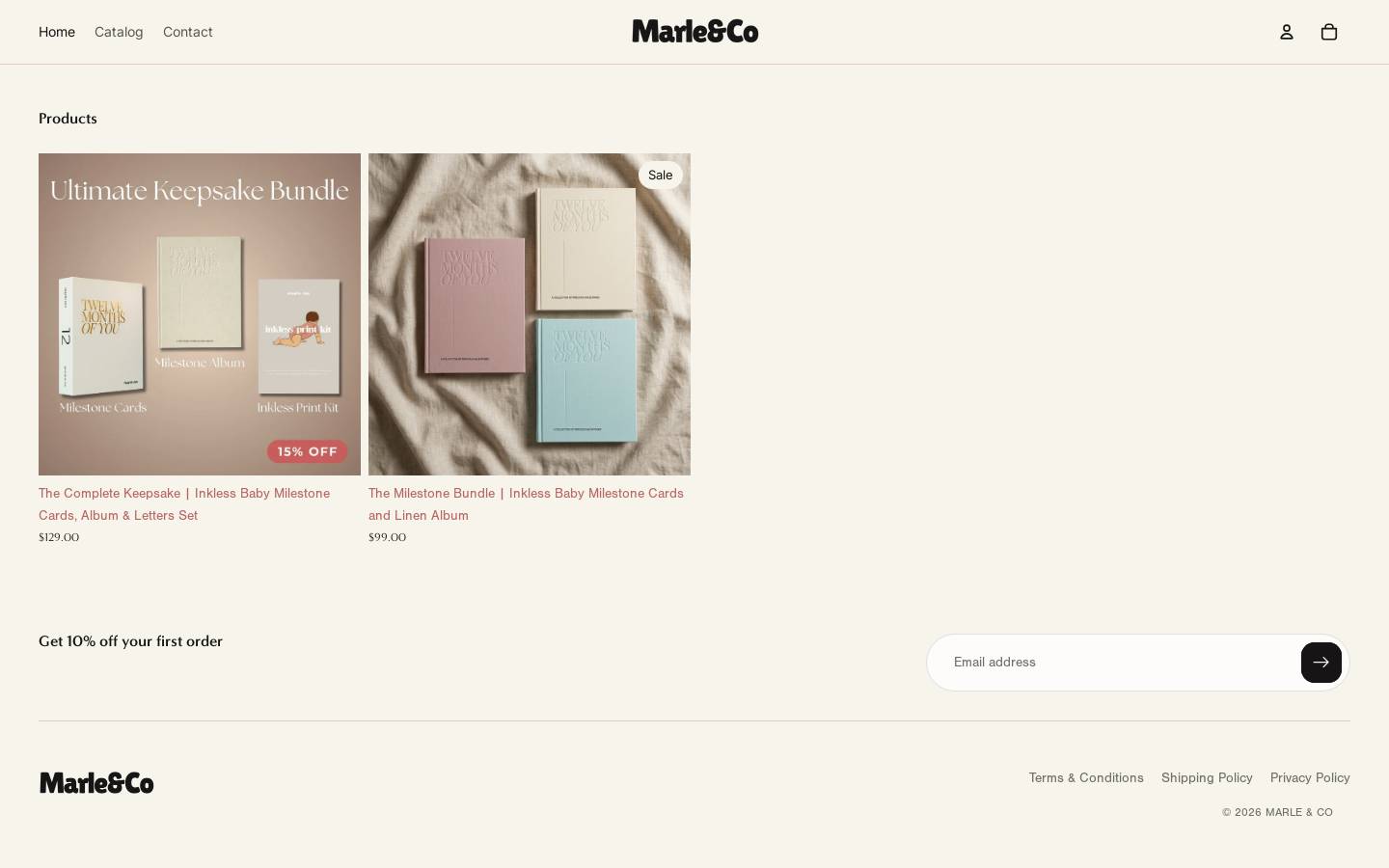 marleandco.com homepage screenshot